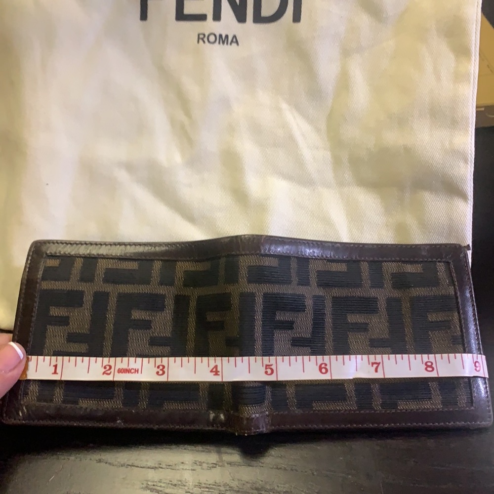 Vintage FENDI Zucca canvas &‎ leather Authentic - Picture 9 of 10